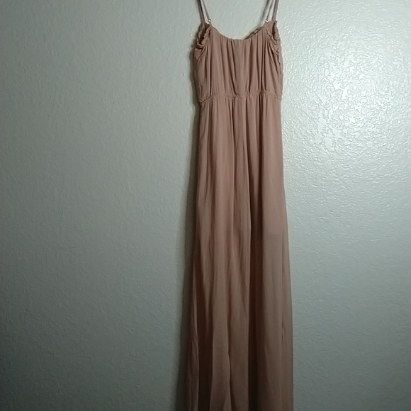 Reformation Ballet Nude blush pink strappy midi dress sz xs - Picture 9 of 10